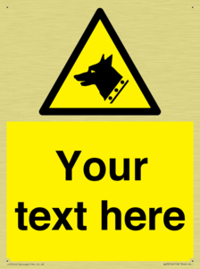 Custom Warning: Guard dog